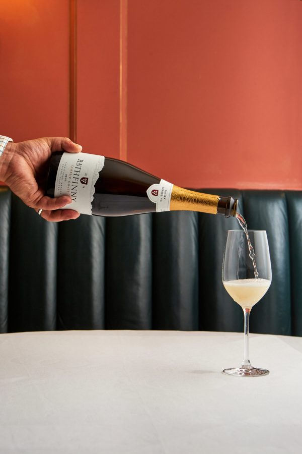Classic Cuvee 2018 pouring Rathfinny Classic Cuvée Brut